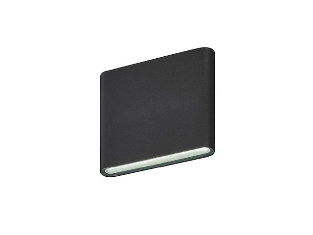 4 x 6w led wandlamp duo licht zwart warm wit waterdicht 11.5cm - afbeelding 1 van  9