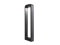 4 x 7w led zand zwart tuinlamp 60cm warm wit - afbeelding 1 van  8