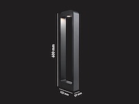 4 x 7w led zand zwart tuinlamp 60cm warm wit - afbeelding 7 van  8