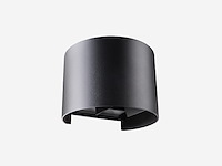 4 x 7w led zwart wandlamp rond duo licht verstelbaar waterdicht - afbeelding 3 van  10