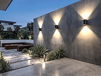 4 x 7w led zwart wandlamp rond duo licht verstelbaar waterdicht - afbeelding 7 van  10