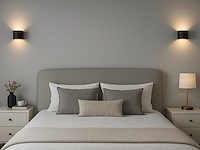 4 x 7w led zwart wandlamp rond duo licht verstelbaar waterdicht - afbeelding 10 van  10