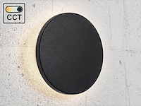4 x 8.5w led wandlamp rond design 3in1 kleur cct zand zwart - afbeelding 4 van  8