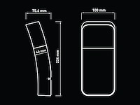 4 x 9.5w led wandlamp gebogen zand zwart warm wit waterdicht - afbeelding 6 van  7