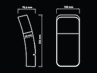 4 x 9.5w led wandlamp gebogen zand zwart warm wit waterdicht - afbeelding 6 van  7