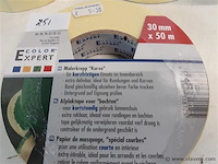 4 x afplaktape voor bochten 50mx33mm - afbeelding 2 van  2
