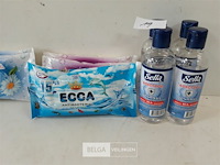 4 x alcoholgel 100ml + 5 x vochtige doekjes 15 stuks - afbeelding 3 van  3