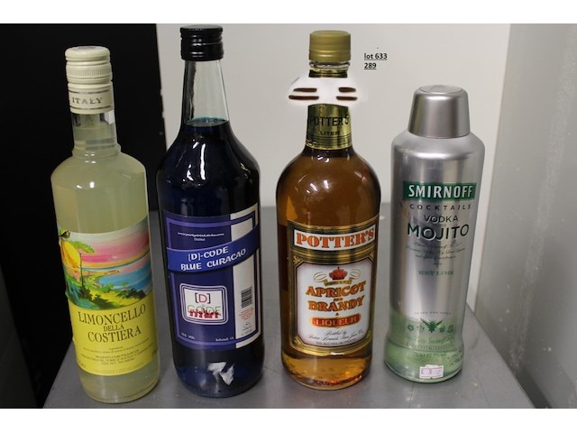 4 x alcoholische dranken - afbeelding 1 van  1