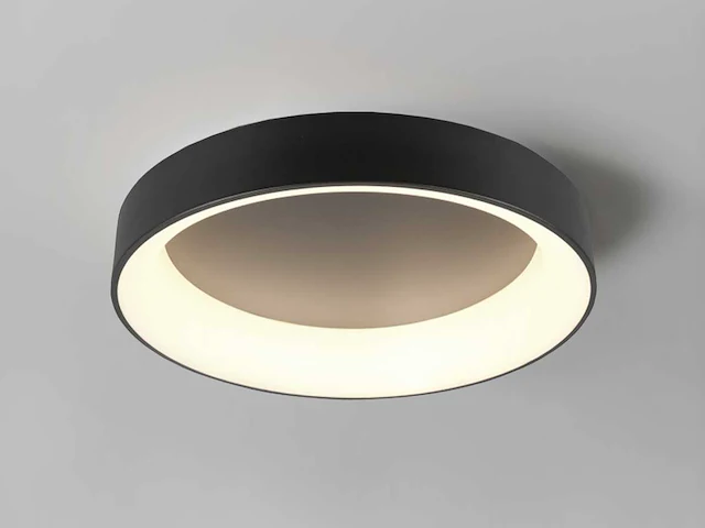 4 x anello led plafond lamp zwart - afbeelding 1 van  6
