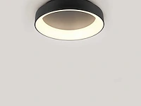 4 x anello led plafond lamp zwart - afbeelding 8 van  8