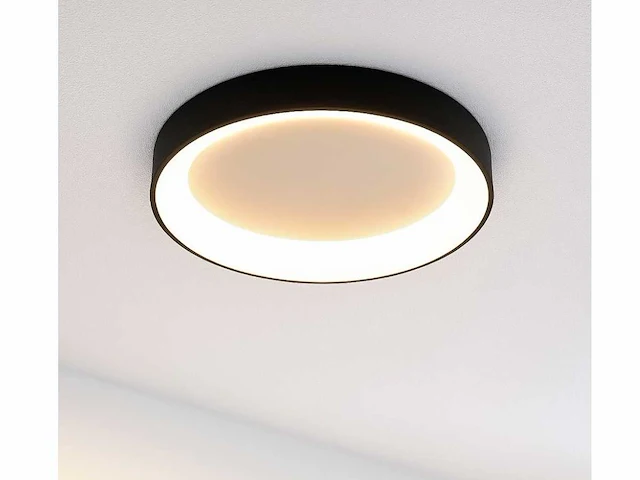 4 x anello led plafond lamp zwart - afbeelding 4 van  6