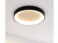 4 x anello led plafond lamp zwart - afbeelding 4 van  6