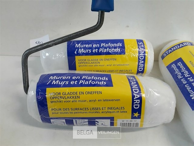 4 x anti-spat verfrol 18 cm + 1 beugel - afbeelding 3 van  3