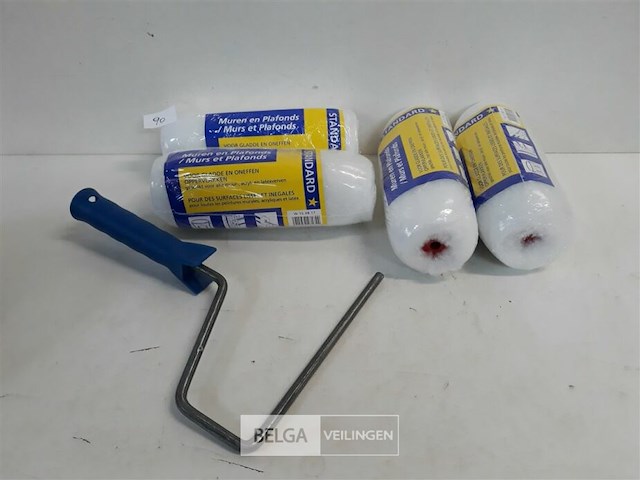 4 x anti-spat verfrol 18 cm + 1 beugel - afbeelding 2 van  3