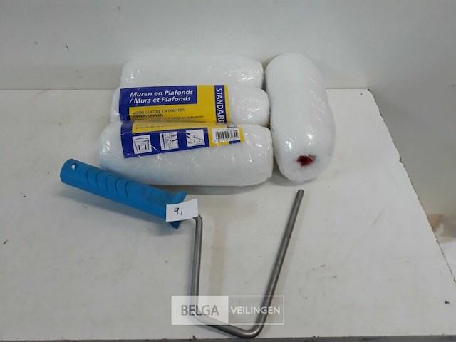 4 x anti-spat verfrol 18 cm + 1 beugel - afbeelding 2 van  3