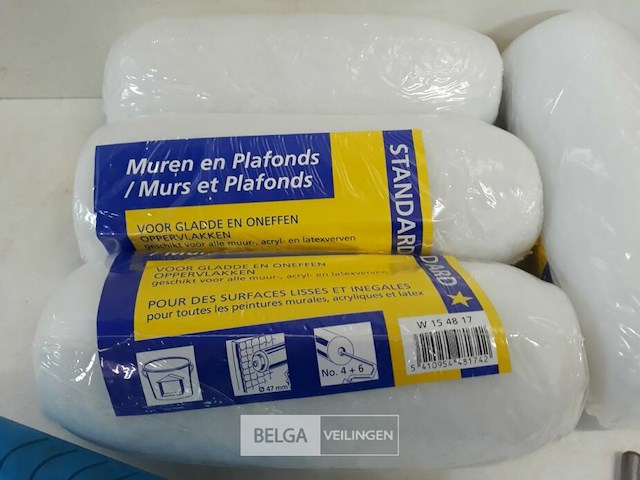 4 x anti-spat verfrol 18 cm + 1 beugel - afbeelding 3 van  3