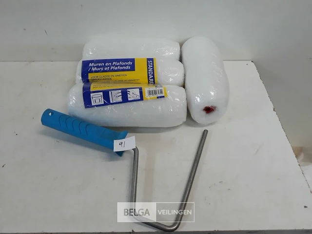 4 x anti-spat verfrol 18 cm + 1 beugel - afbeelding 1 van  3