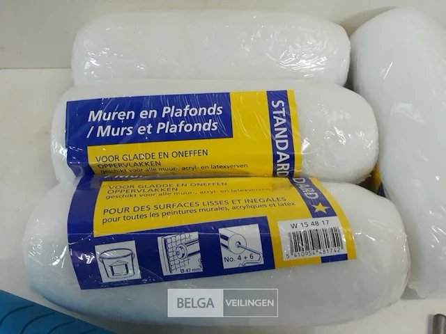 4 x anti-spat verfrol 18 cm + 1 beugel - afbeelding 3 van  3