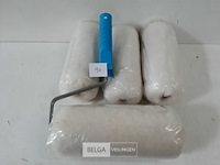 4 x anti-spat verfrol wol 18 cm + 1 beugel - afbeelding 3 van  3