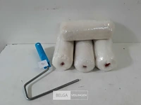 4 x anti-spat verfrol wol 18 cm + 1 beugel