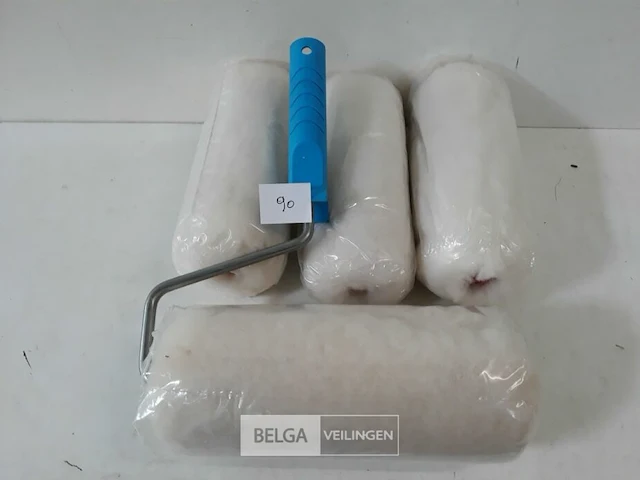 4 x anti-spat verfrol wol 18 cm + 1 beugel - afbeelding 3 van  3