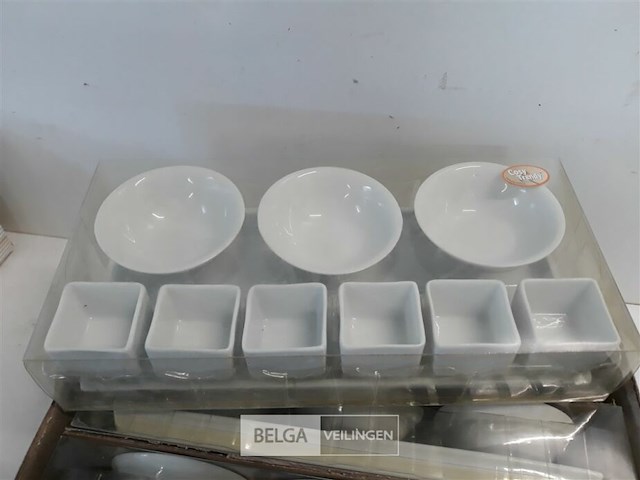 4 x aperoset porselein 10 delig - afbeelding 3 van  3