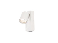 4 x bedlamp wandlamp gu10 armatuur cilinder zand wit draaibaar - afbeelding 1 van  4