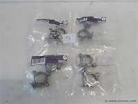 4 x beugel zamak 2 stuks voor buis 27mm - afbeelding 1 van  2