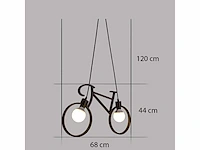 4 x bici hanglampen zwart, e27 - afbeelding 4 van  7