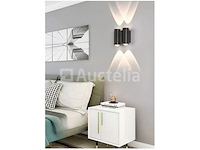 4 x bidirectionele led wandlamp – 4w – 3500k warm wit – ip54 – sw-47-2 - afbeelding 2 van  3