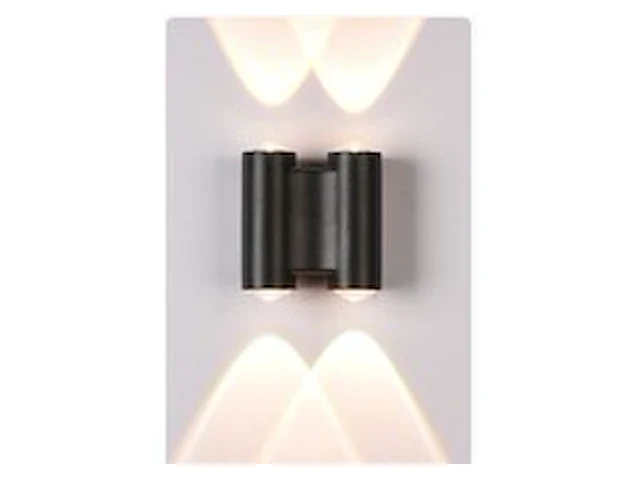 4 x bidirectionele led wandlamp – 4w – 3500k warm wit – ip54 – sw-47-2 - afbeelding 1 van  4