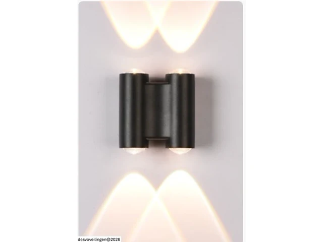 4 x bidirectionele led wandlamp – 4w – 3500k warm wit – ip54 – sw-47-2 - afbeelding 2 van  4