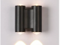 4 x bidirectionele led wandlamp – 4w – 3500k warm wit – ip54 – sw-47-2 - afbeelding 2 van  4