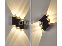 4 x bidirectionele led wandlamp – 6w – 3500k warm wit – ip54 – sw-45-3 - afbeelding 3 van  4