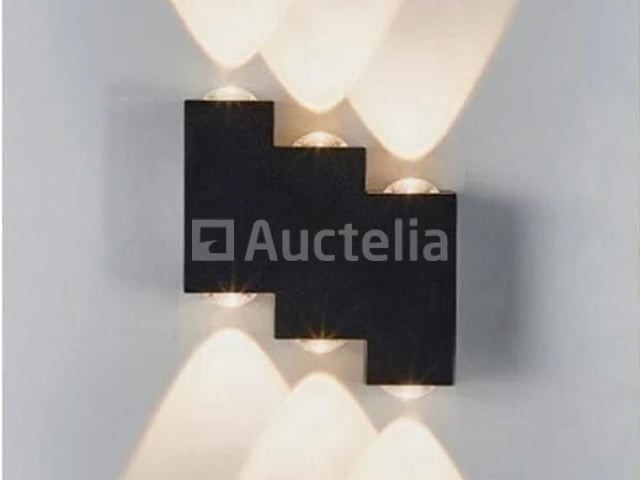 4 x bidirectionele led wandlamp – 6w – 3500k warm wit – ip54 – sw-45-3 - afbeelding 1 van  4