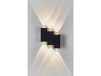 4 x bidirectionele led wandlamp – 6w – 3500k warm wit – ip54 – sw-45-3 - afbeelding 4 van  4