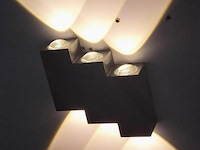 4 x bidirectionele led wandlamp – 6w – 3500k warm wit – ip54 – sw-45-3 - afbeelding 4 van  4