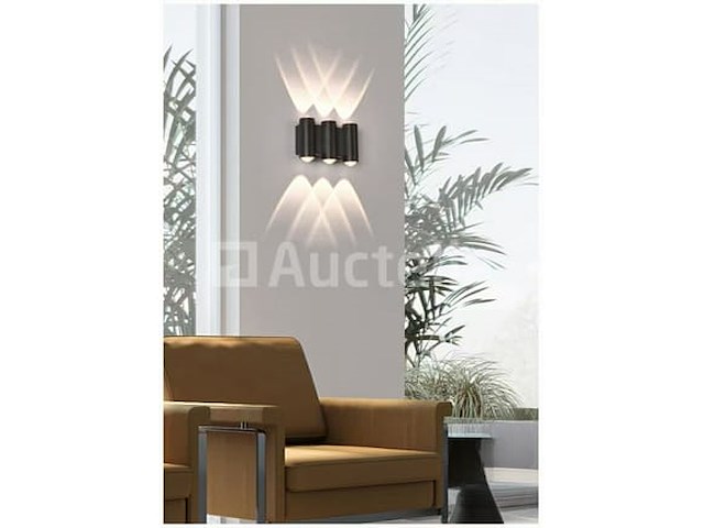 4 x bidirectionele led wandlamp – 6w – 3500k warm wit – ip54 – sw-47-3 - afbeelding 3 van  3