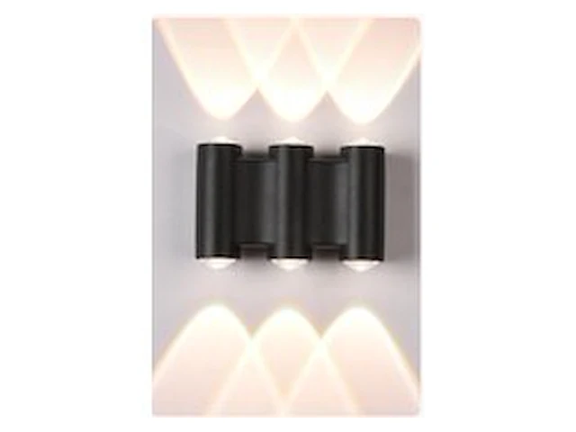 4 x bidirectionele led wandlamp – 6w – 3500k warm wit – ip54 – sw-47-3 - afbeelding 1 van  4