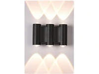 4 x bidirectionele led wandlamp – 6w – 3500k warm wit – ip54 – sw-47-3