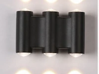 4 x bidirectionele led wandlamp – 6w – 3500k warm wit – ip54 – sw-47-3 - afbeelding 2 van  4