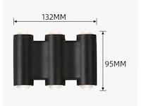 4 x bidirectionele led wandlamp – 6w – 3500k warm wit – ip54 – sw-47-3 - afbeelding 6 van  6