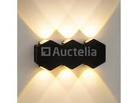 4 x bidirectionele led wandlamp – 6w – 3500k warm wit – ip54 – sw-51-3 - afbeelding 3 van  4