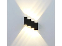 4 x bidirectionele led wandlamp – 8w – 3500k warm wit – ip54 – sw-45-4 - afbeelding 6 van  7