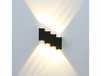 4 x bidirectionele led wandlamp – 8w – 3500k warm wit – ip54 – sw-45-4