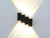 4 x bidirectionele led wandlamp – 8w – 3500k warm wit – ip54 – sw-45-4 - afbeelding 1 van  4