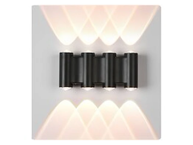 4 x bidirectionele led wandlamp – 8w – 3500k warm wit – ip54 – sw-47-4 - afbeelding 1 van  4