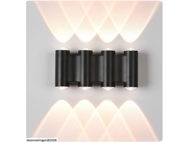 4 x bidirectionele led wandlamp – 8w – 3500k warm wit – ip54 – sw-47-4 - afbeelding 2 van  4