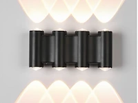 4 x bidirectionele led wandlamp – 8w – 3500k warm wit – ip54 – sw-47-4 - afbeelding 2 van  4