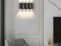 4 x bidirectionele led wandlamp – 8w – 3500k warm wit – ip54 – sw-47-4 - afbeelding 3 van  4